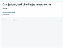 Tablet Screenshot of oranjewater.nl